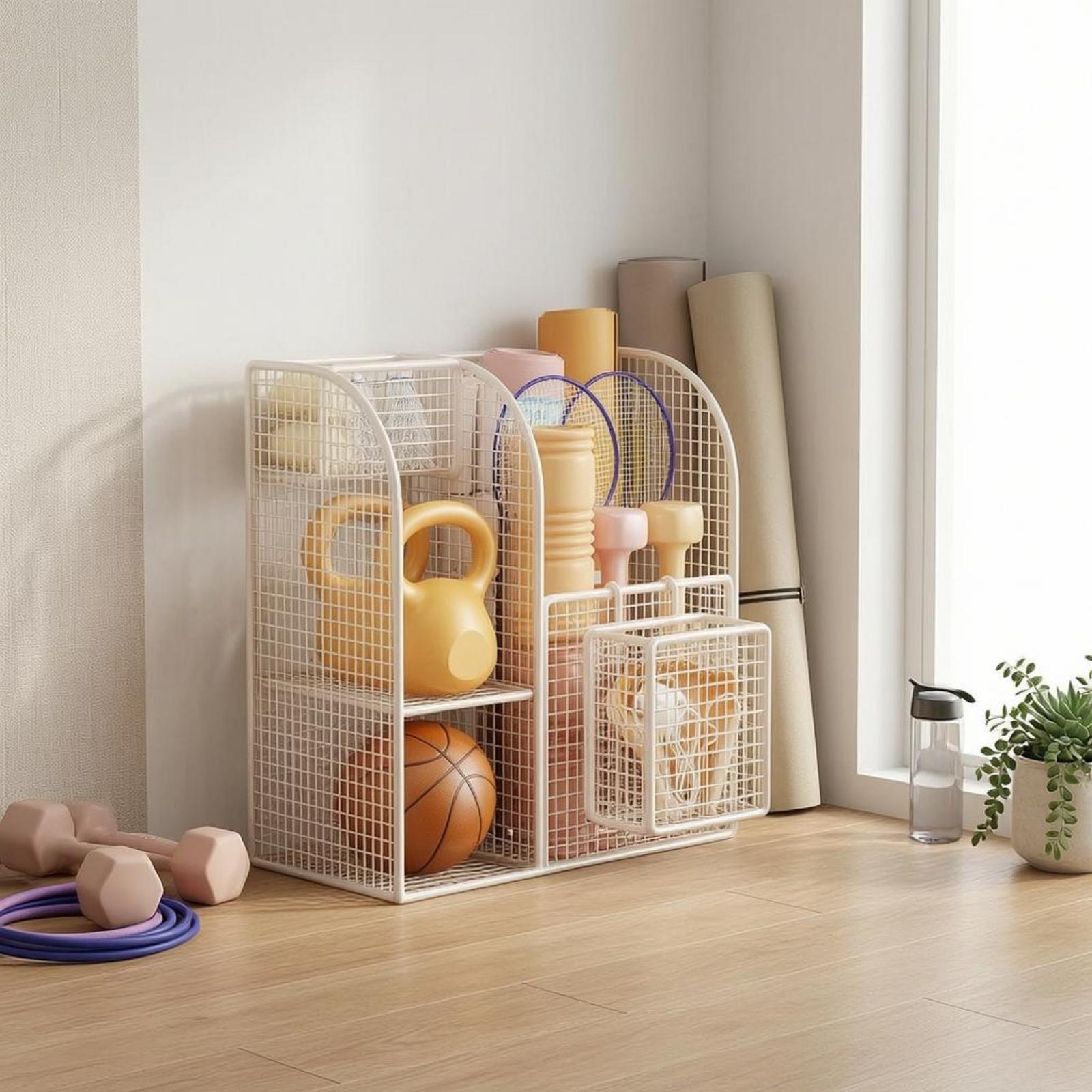 Compact Iron Wire Rack for Exe - Yoga Fitness Mat ulasan dan harga