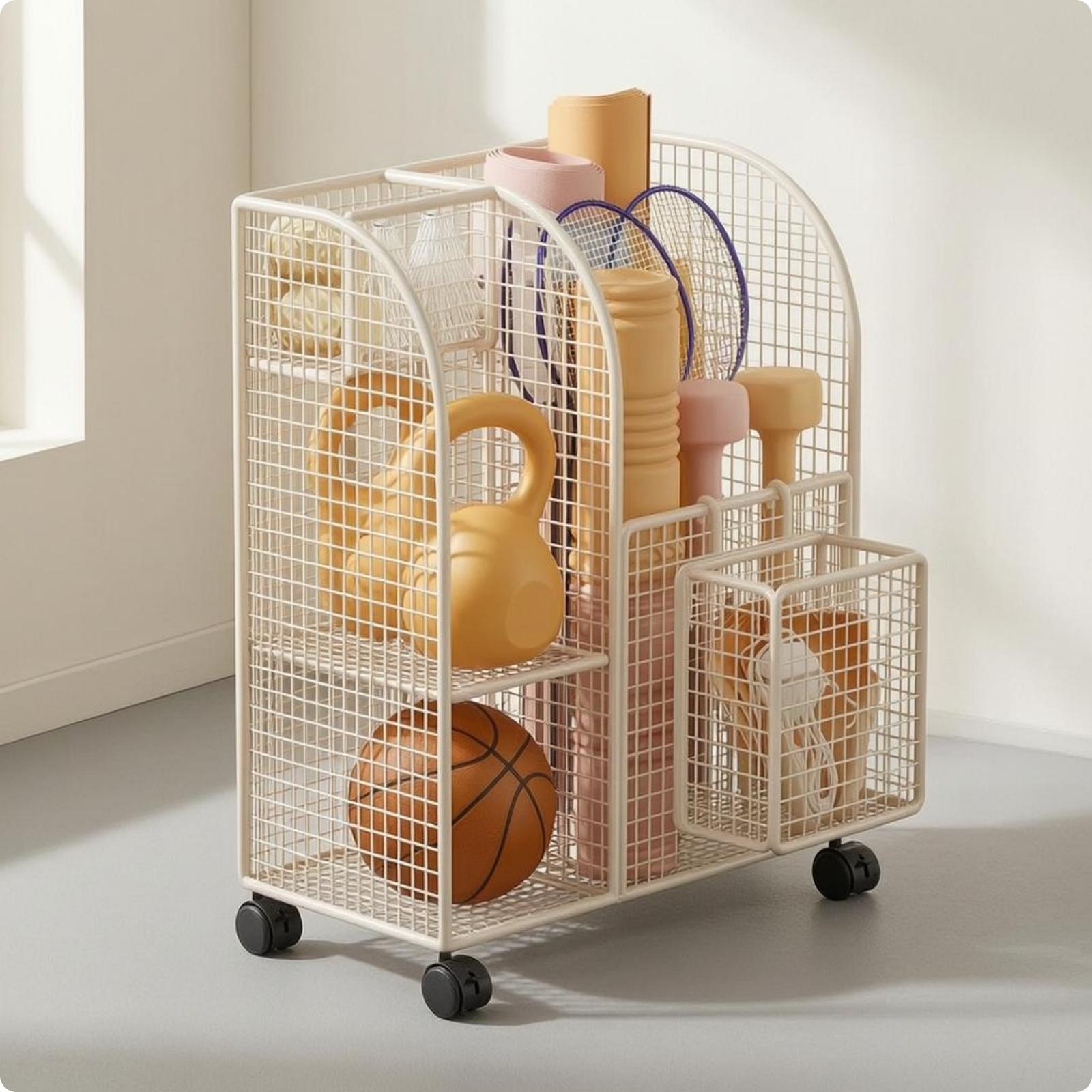 Compact Iron Wire Rack for Exe - Yoga Fitness Mat ulasan dan harga