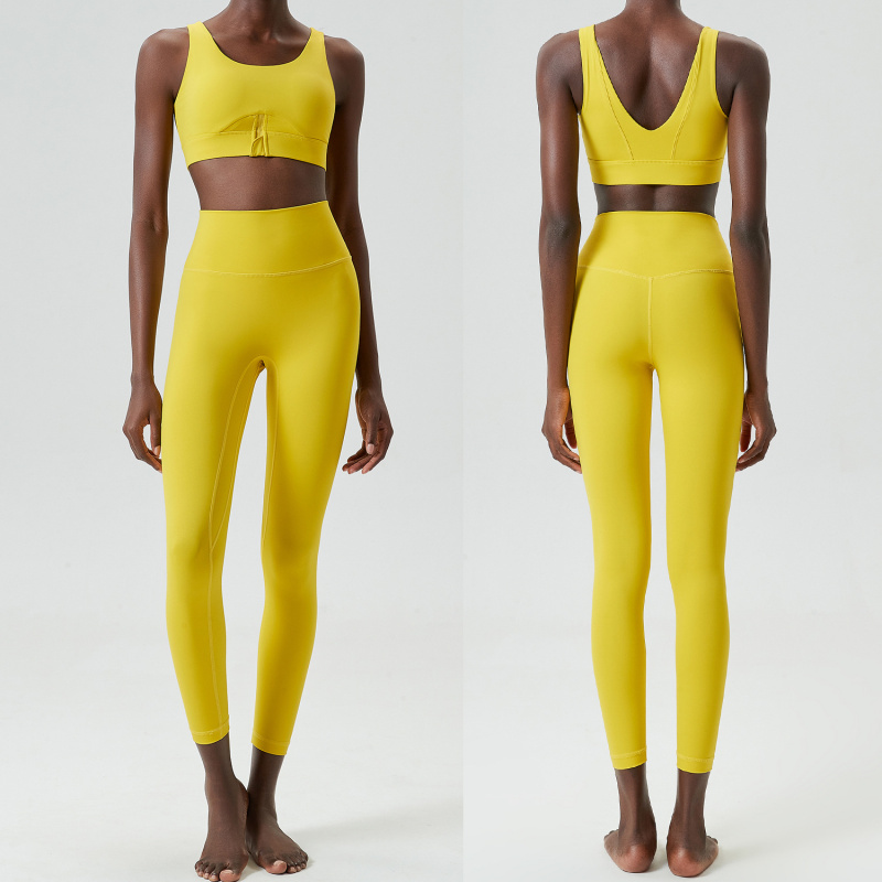 Two Pieces Set Zipper Yoga Spo - Yoga Fitness Plus ulasan dan harga