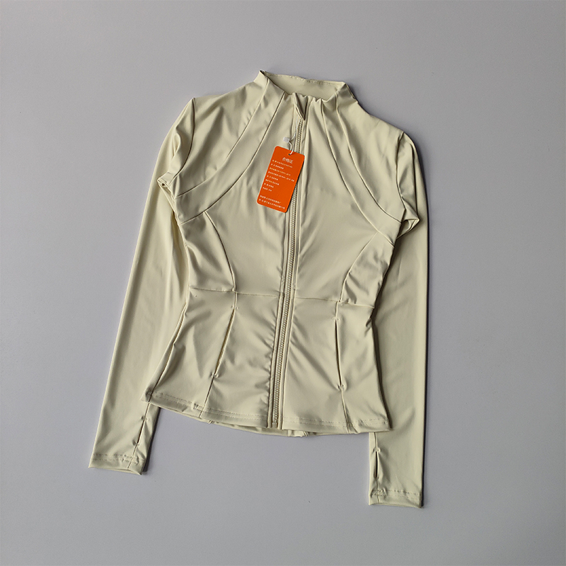 Women Sports Jacket Zip Fitnes - Yoga Fitness Jacket ulasan dan harga