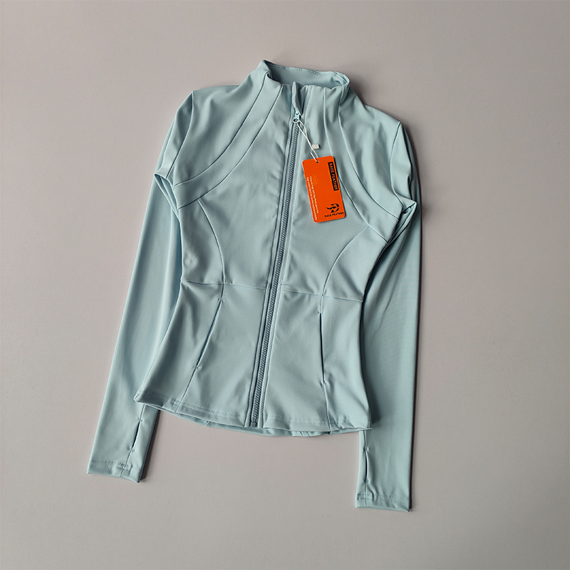 Women Sports Jacket Zip Fitnes - Yoga Fitness Jacket ulasan dan harga