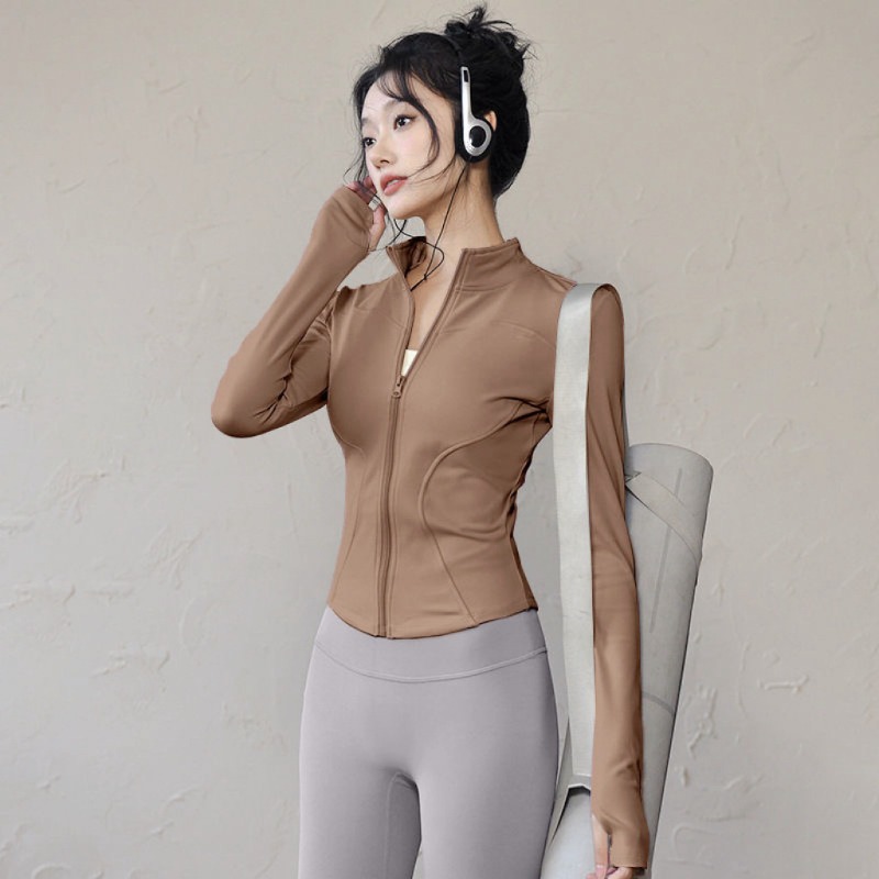 Women Slim Fit Yoga Jacket Tig - Yoga Fitness Jacket ulasan dan harga