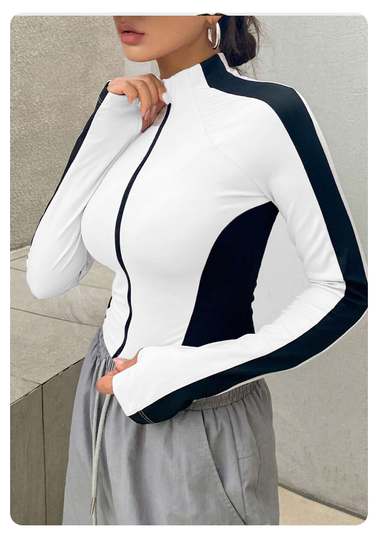 Yoga Clothes Stand Up Collar J - Yoga And Fitness ulasan dan harga