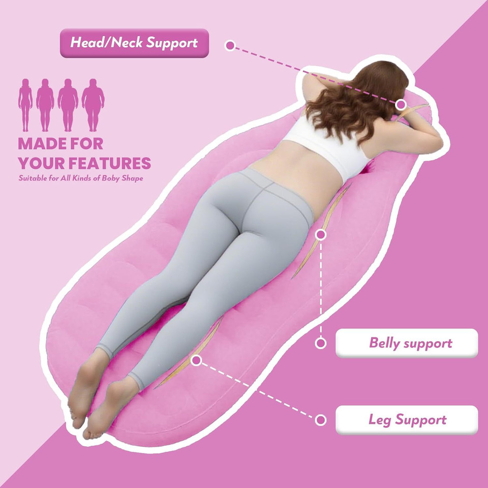 Inflatable Pregnancy Pillow Yo - Yoga Fitness Mat ulasan dan harga