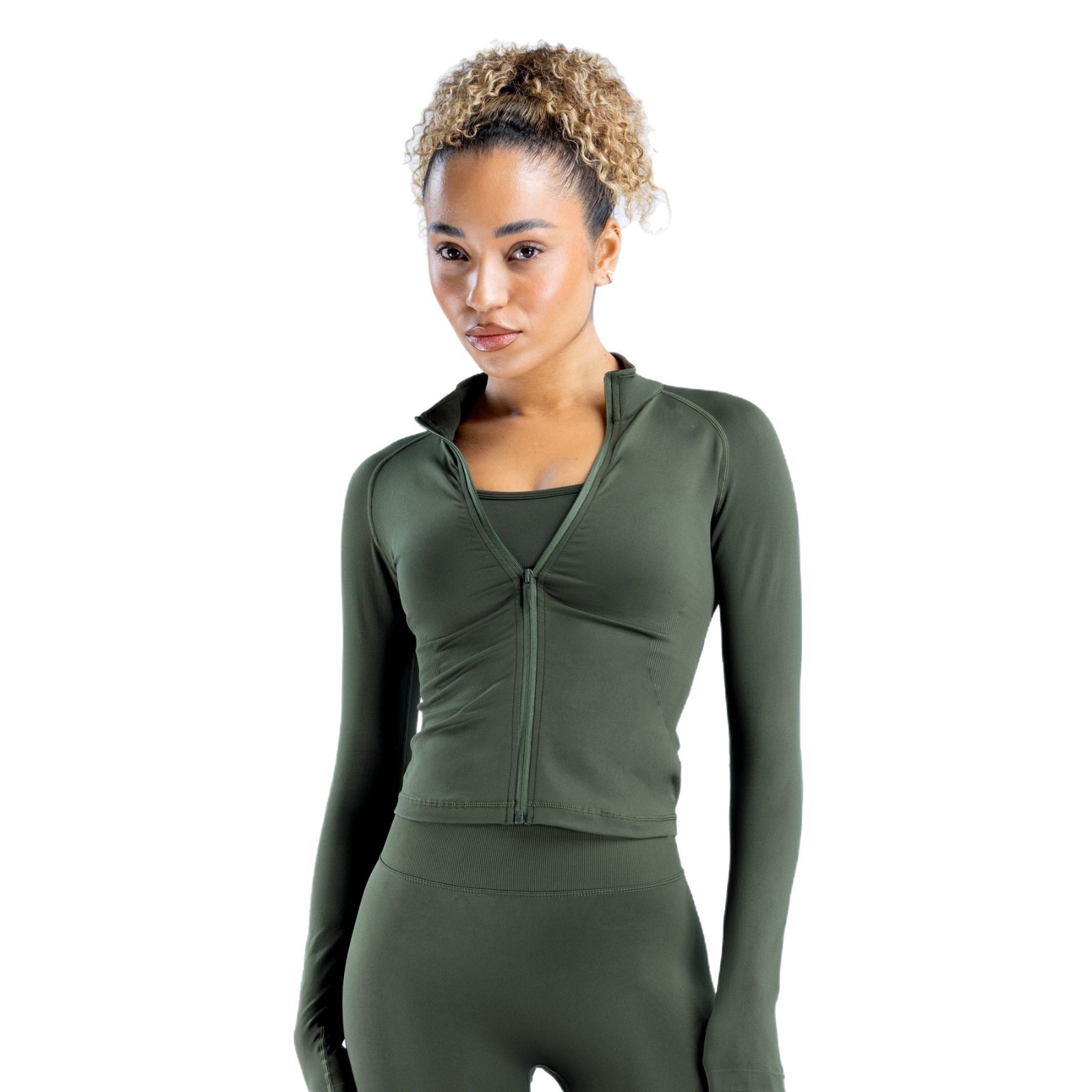 Solid Sweat Wicking Sun Protec - Yoga Fitness Jacket ulasan dan harga