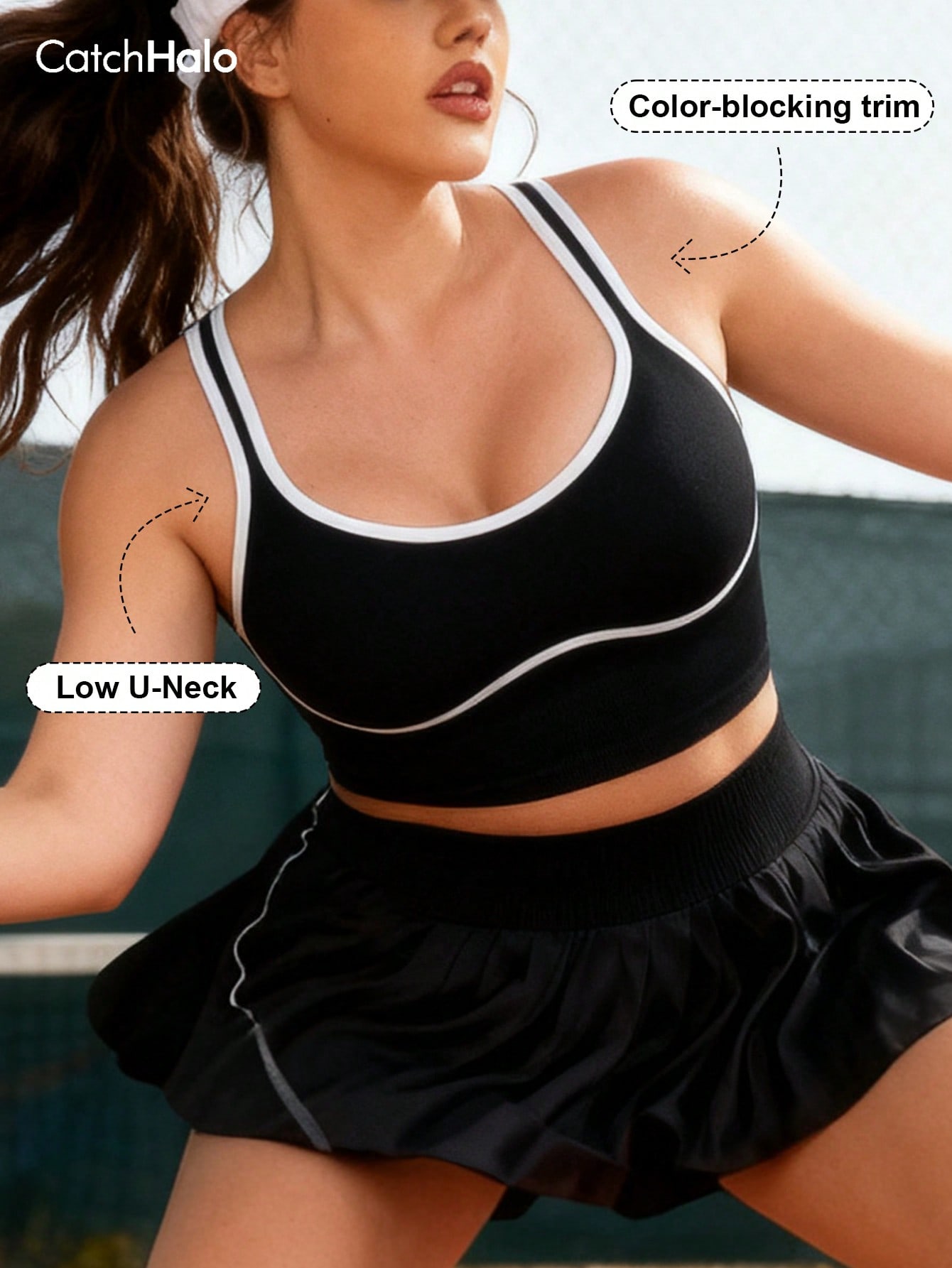 Women Plus Size Seamless Brale - Yoga Fitness Plus ulasan dan harga