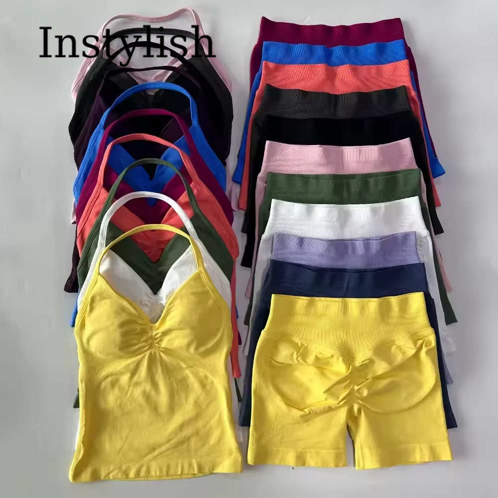 Women Seamless Yoga 2 Piece Se - Yoga And Fitness ulasan dan harga