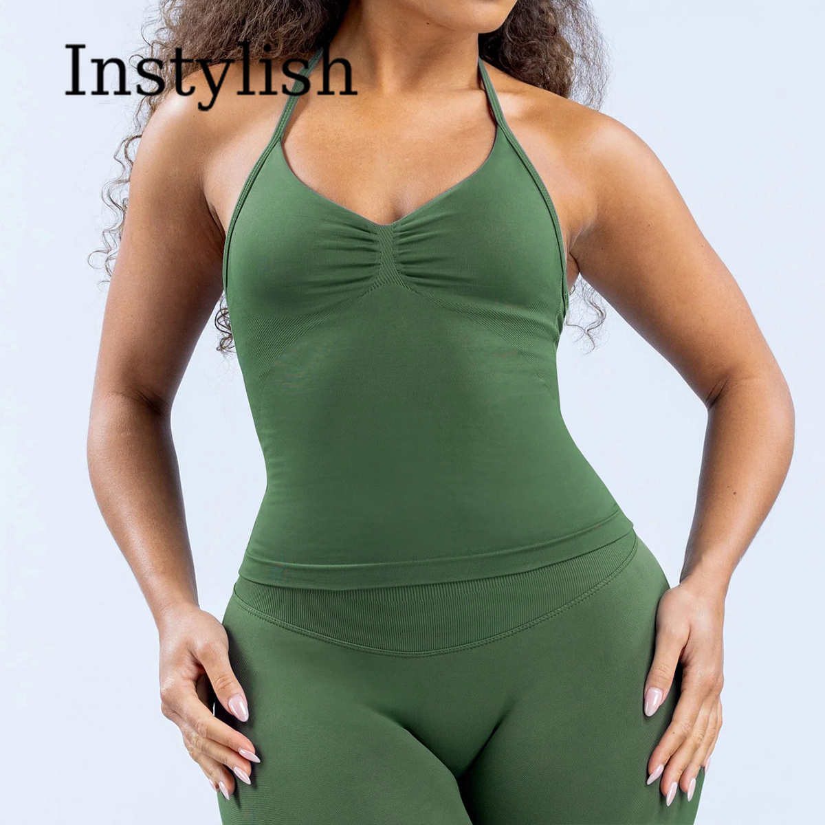 Women Seamless Yoga 2 Piece Se - Yoga And Fitness ulasan dan harga