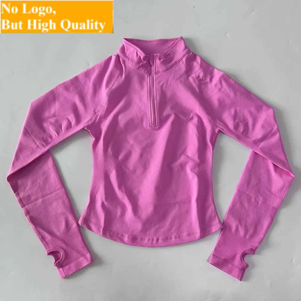 No Logo Yoga Jacket With Half  - Yoga Fitness Jacket ulasan dan harga