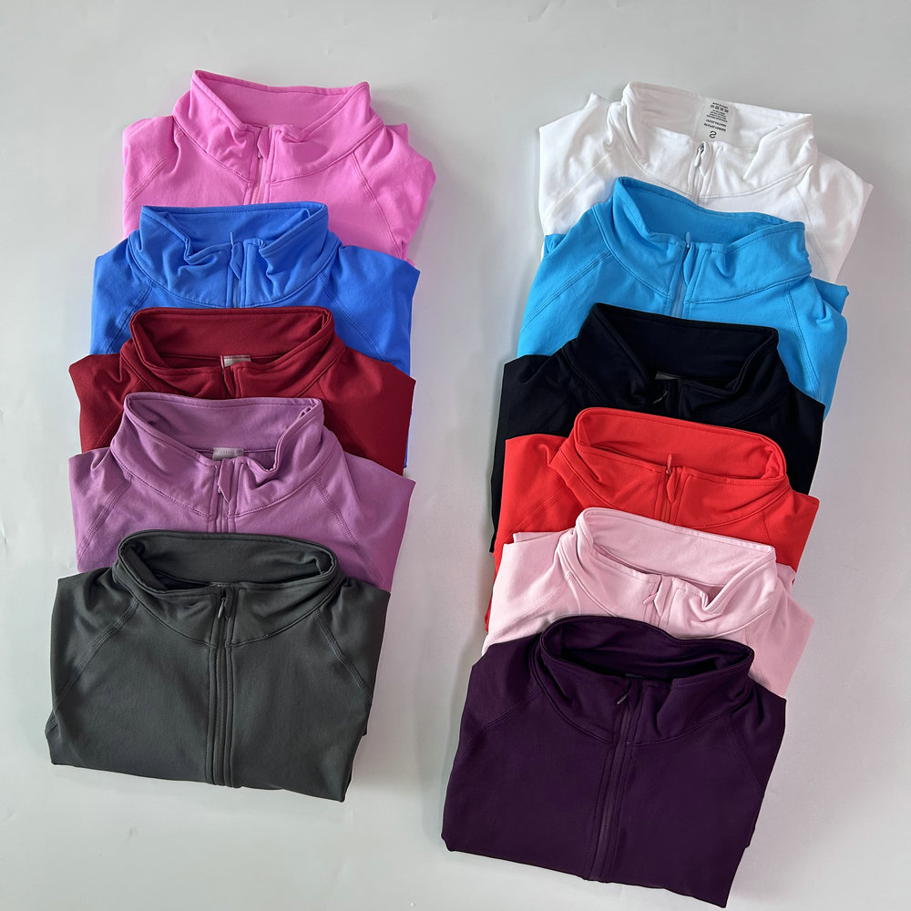No Logo Yoga Jacket With Half  - Yoga Fitness Jacket ulasan dan harga