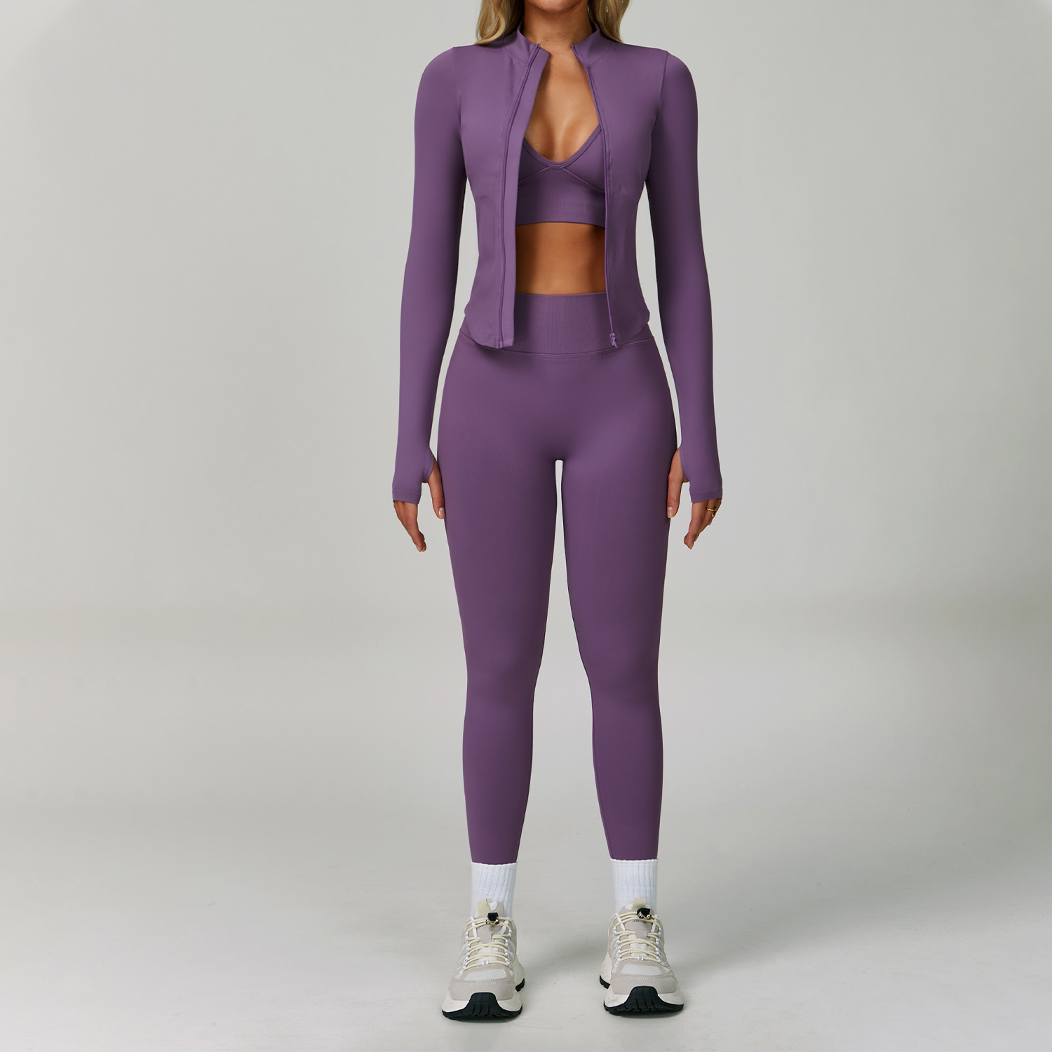 2/3PCS Yoga Suit Sports Set Wo - Yoga Fitness Jacket ulasan dan harga